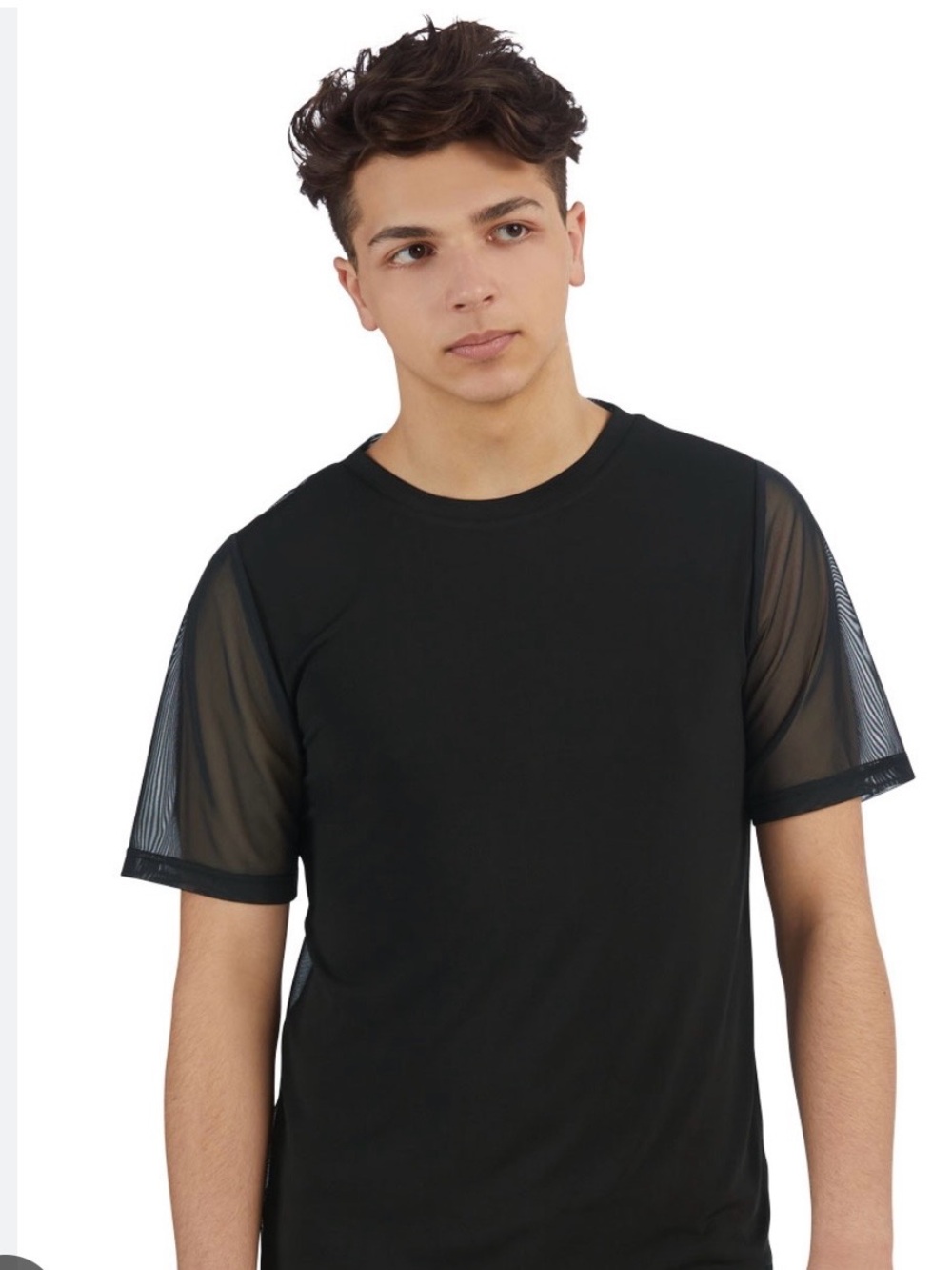 Weissman’s boys mesh back shirt size MA in black style MJ10960